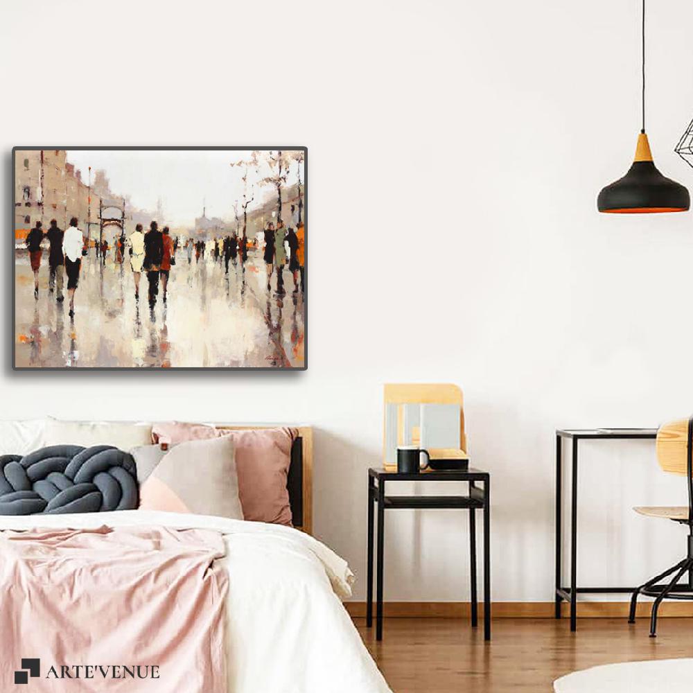 Set of wall art paintings full view