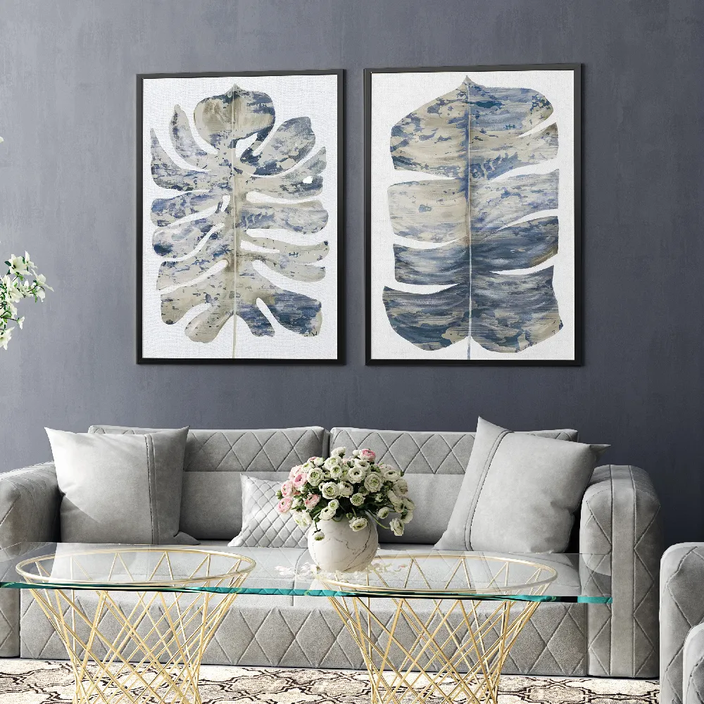 Set of wall art paintings full view