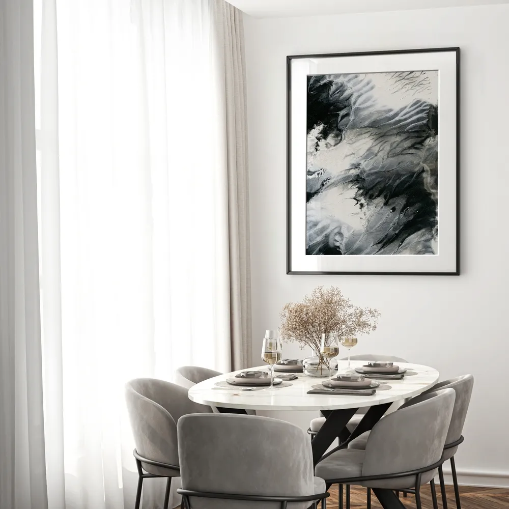 Set of wall art painting,Dark Clouds