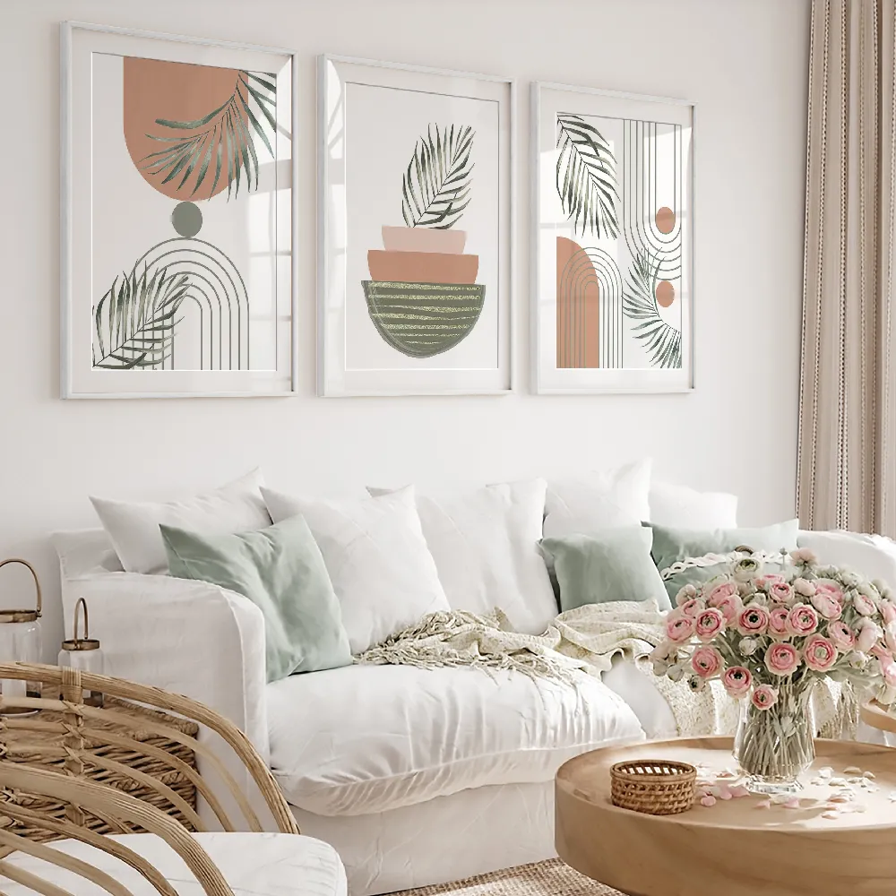 Set of wall art painting,Botanical Bohemian