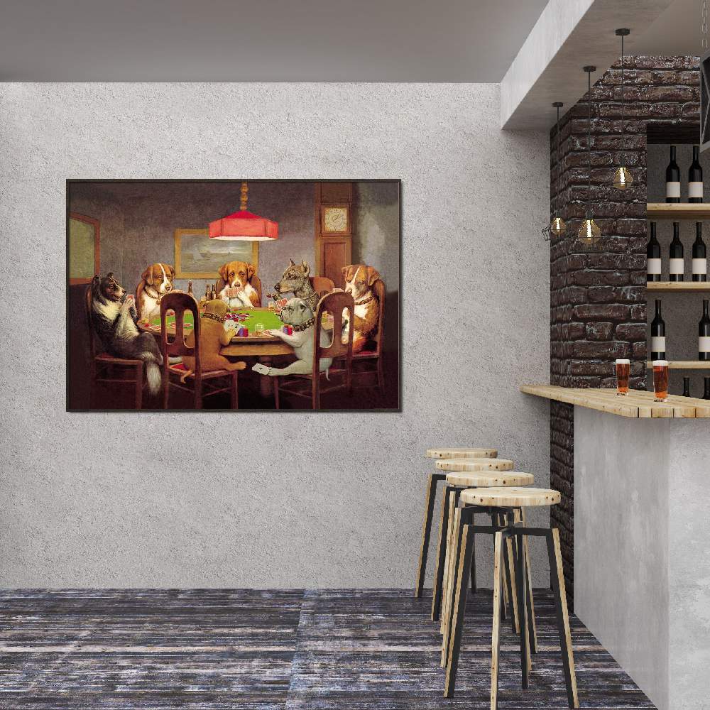 Set of wall art paintings full view