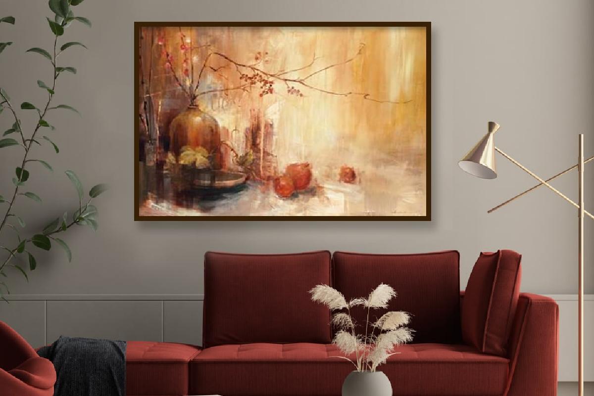 Set of wall art paintings full view