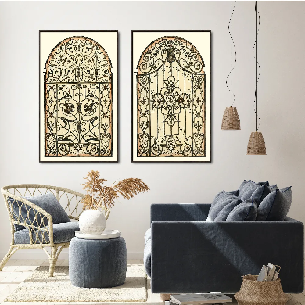 Set of wall art painting,Printed Majestic Gateways