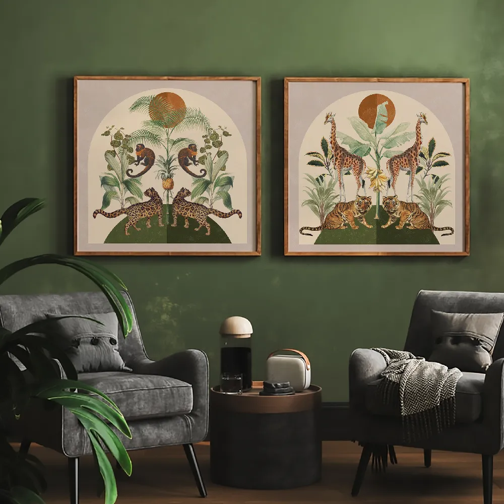 Set of wall art painting,Terraria Palmas