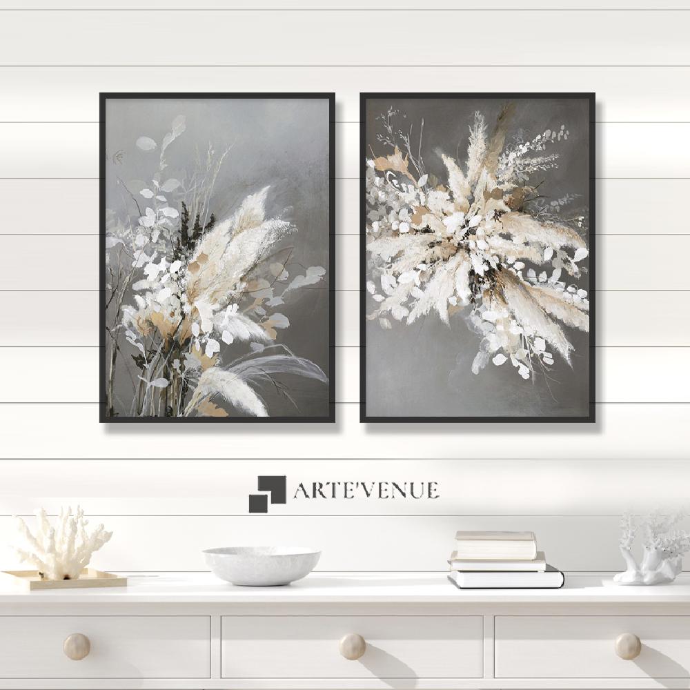 Set of wall art paintings full view