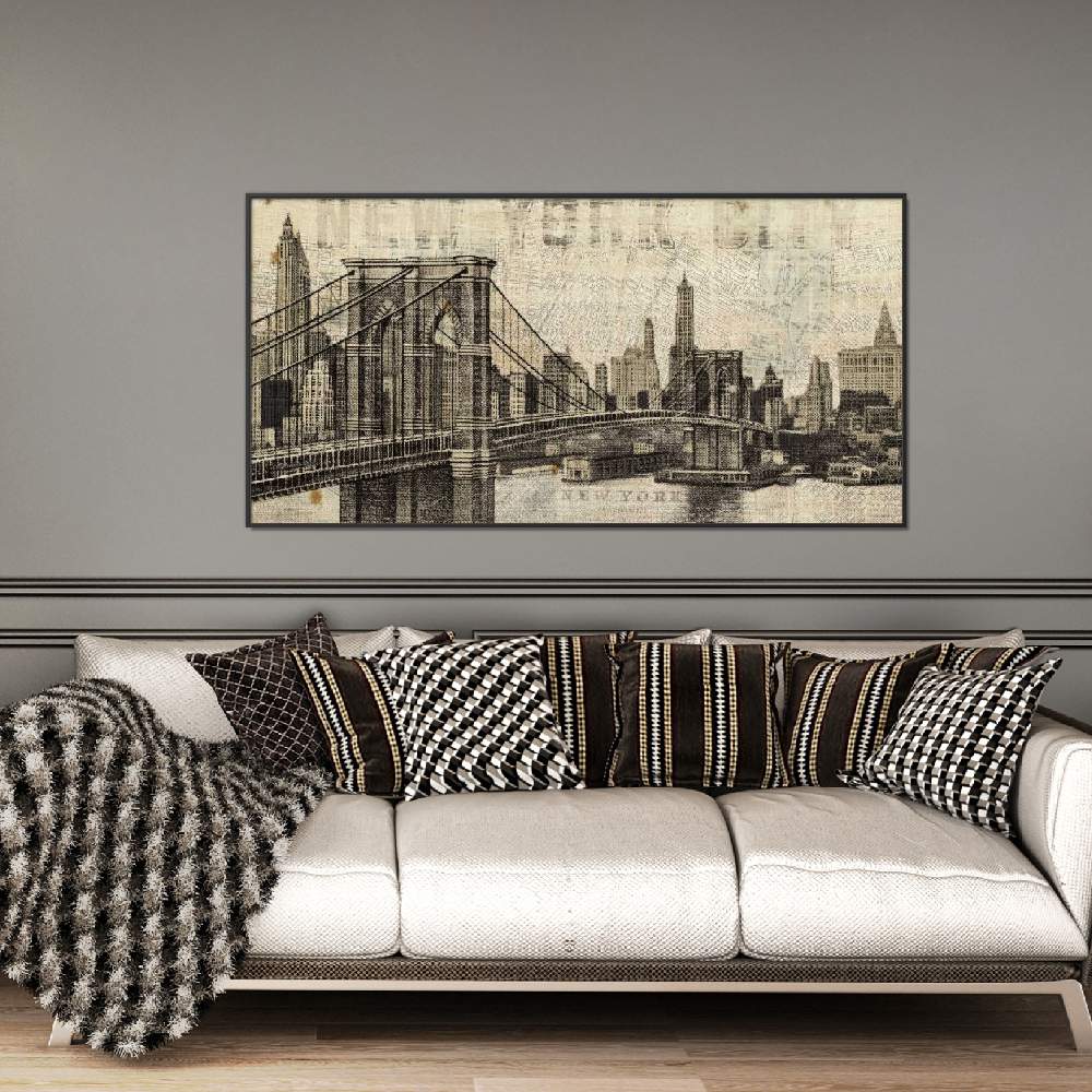 Set of wall art paintings full view