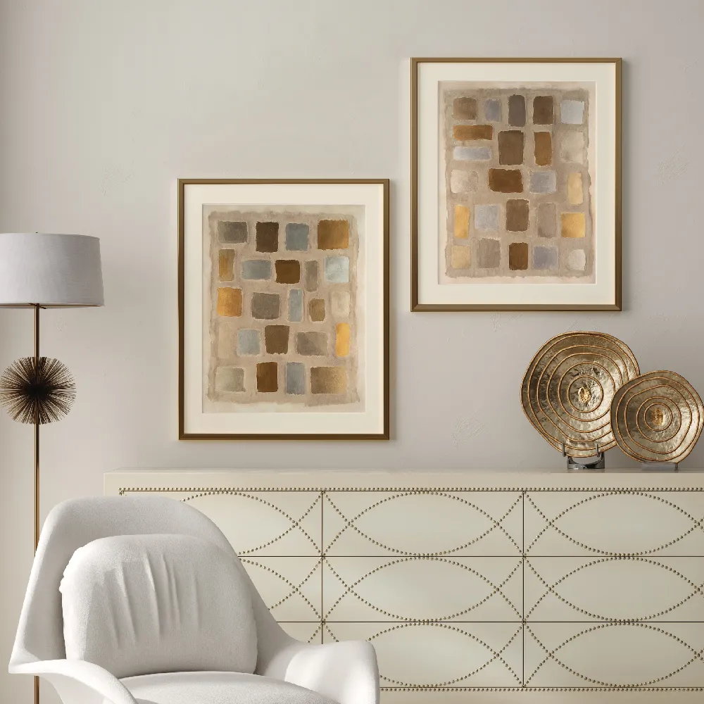 Set of wall art painting,Sand Shaped 