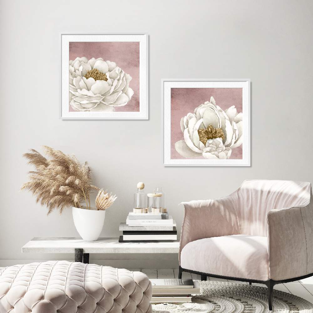 Set of wall art paintings full view