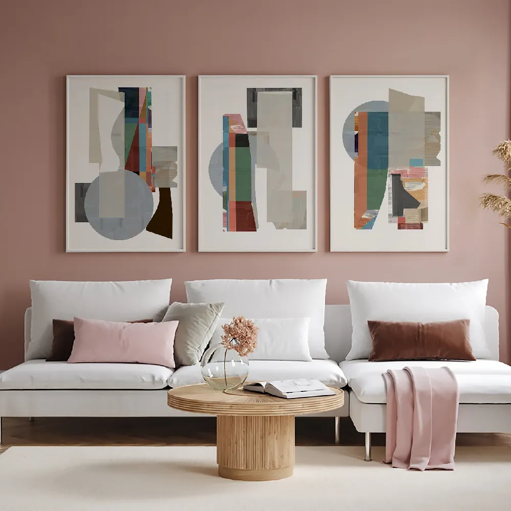 Set of wall art painting,Land Lovers 