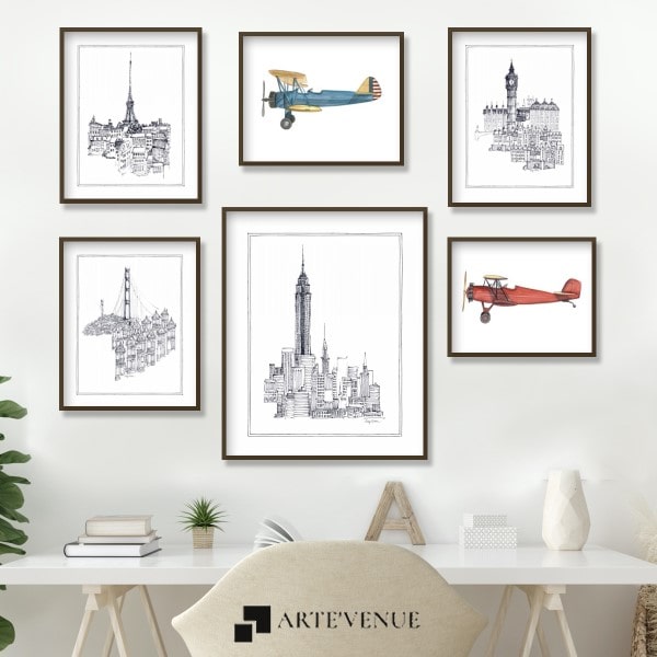 Similar gallery walls