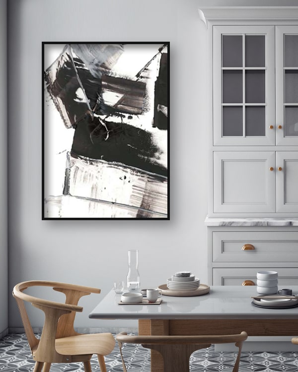 Art Print of Black and White Paintings